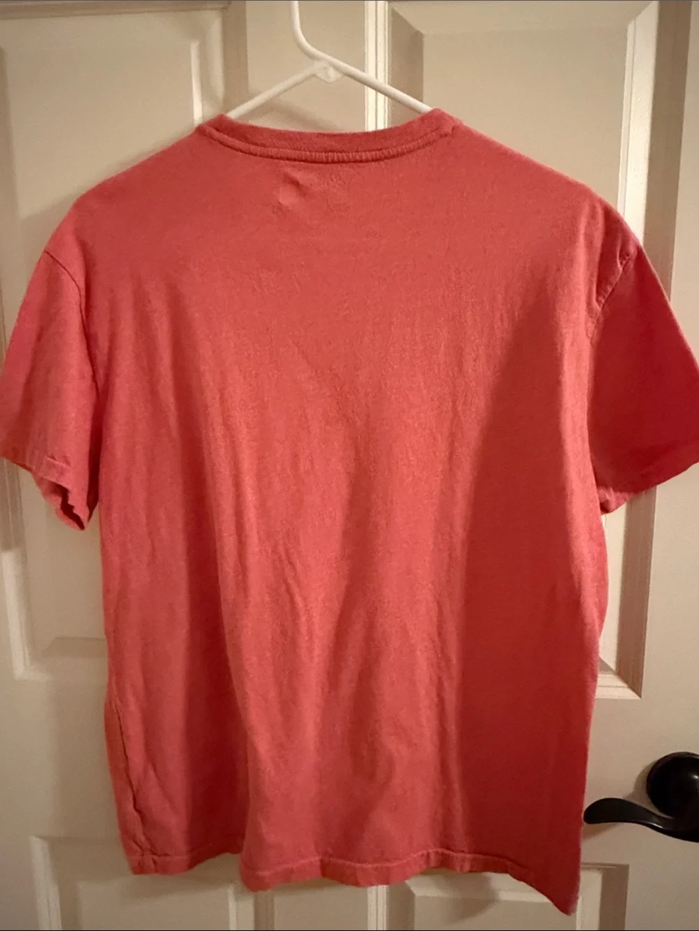 Polo by Ralph Lauren Coral Crewneck Tee with Blue Pony